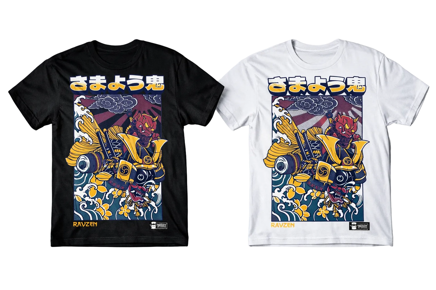 RAZVEN Oni Wave Graphic Tee – Premium Streetwear Fit